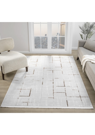 Mariesse Home Aspendos Akrilik Dokuma Salon Mutfak Koridor Kesme Yolluk Dokuma Makine Halısı 5118-kahve