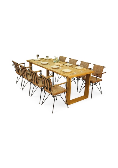 Neiwel Doer Doğal Ahşap Mutfak Ve Yemek Masası-70-120 Açık Ceviz