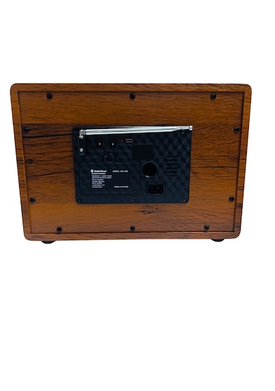 Gold Silver Gs-1350 Retro Ahşap Nostaljik Radyo Şarjlı Bluetooth Hoparlör 3 Bant Fm Am Sw Usb Tf Gold