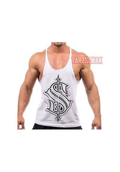 Tarzsokak Gym Tank Top Fitness Sporcu Atleti Gym145 Beyaz