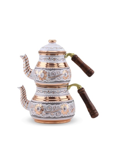 Middle Royal Bakır Çaydanlık 2,5 Lt Bakır