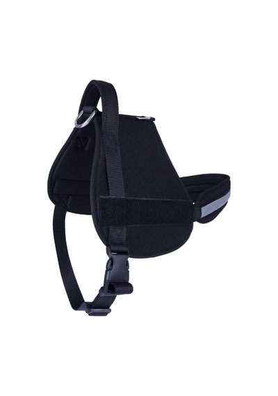 Doggie Havalı Dokumadan El Yapımı Üniforma Model Köpek Göğüs Tasması 2.5 x 70-85 CM Siyah