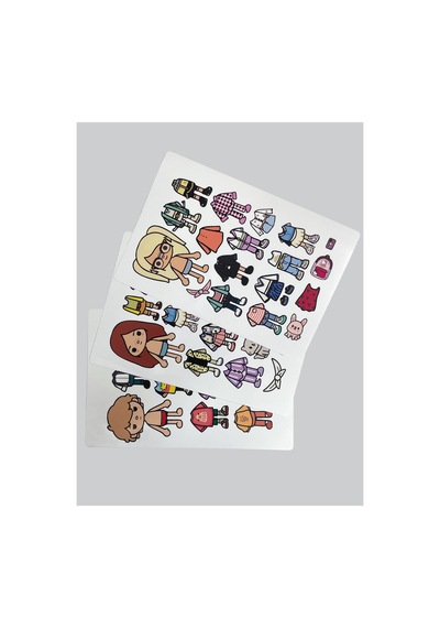 Toca Boca Ece Ve Arkadaşları 3 Lü Giydirme Sticker Seti Diğer