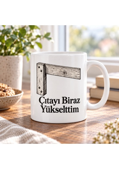 Bezos Çıtayı Biraz Yükselttim Tasarımlı Porselen Kupa - Model 511 Nıda