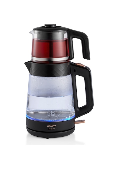 Arzum AR3101 Gusto Cam Çay Makinesi 1900 W 0.9 L Demlik Kapasitesi