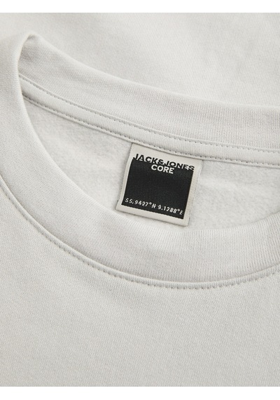 Jack & Jones Jack Jones Küçük Yazı Baskılı Erkek Sweatshirt 12282821 Krem