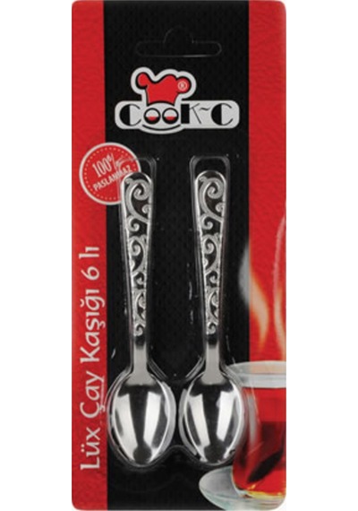 Cookc Lüx Çay Kaşığı 6'lı 4 Adet Çok Renkli