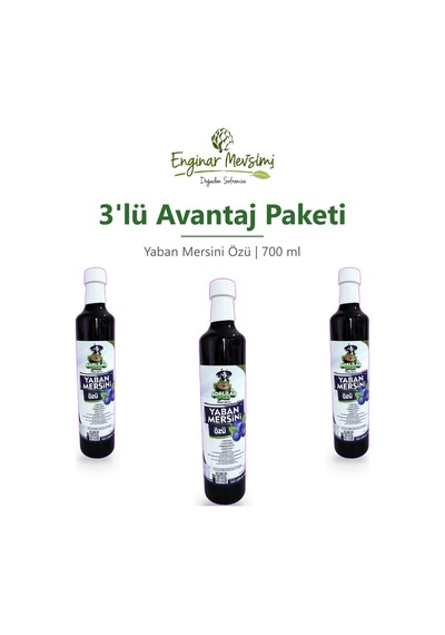 Yaban Mersini Özü 700 Ml 3'lü Avantaj Paketi