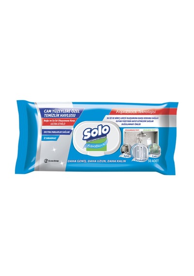 3 Adet Solo Yüzey Temizlik Havlusu Aquablock 30'lu Diğer