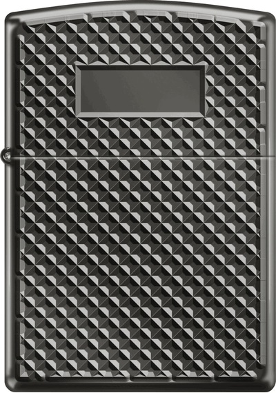 Zippo Pyramid Initial Panel Design Çakmak - 24095-087242 Gri