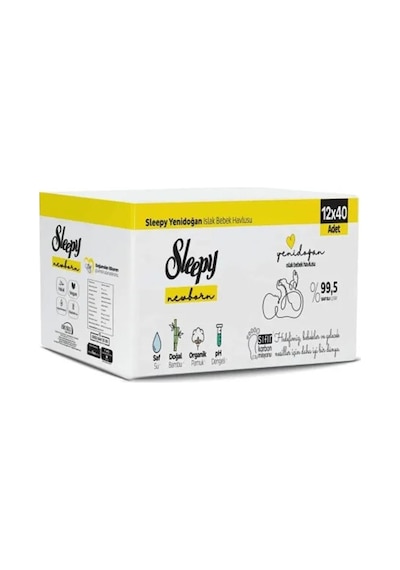 Sleepy Yenidoğan Islak Mendil 12X40Lı-1610