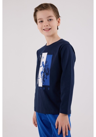 U.S. Polo Assn. U.s. Polo Assn Erkek Çocuk Lacivert Pijama Takımı Us2206-c-v2