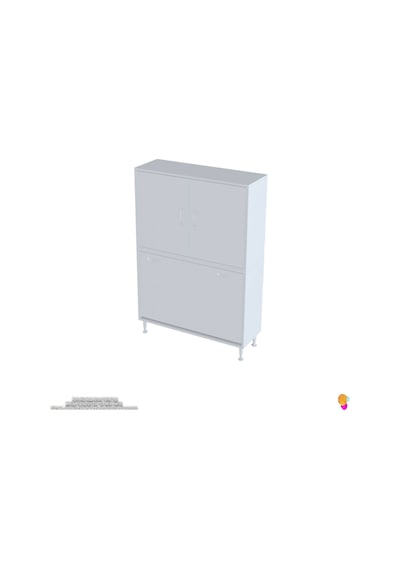 Modilayn İlkim 100 X 138 X 32,5 Cm' Lik Kapak İçi Çift Raflı, Üç Akıllı Çamaşır Sepetli Dolap Beyaz Modilayn İlkim 100 X 138 X 32,5 Cm' Lik Kapak İçi Çift Raflı, Üç Akıllı Çamaşır Sepetli Dolap Beyaz