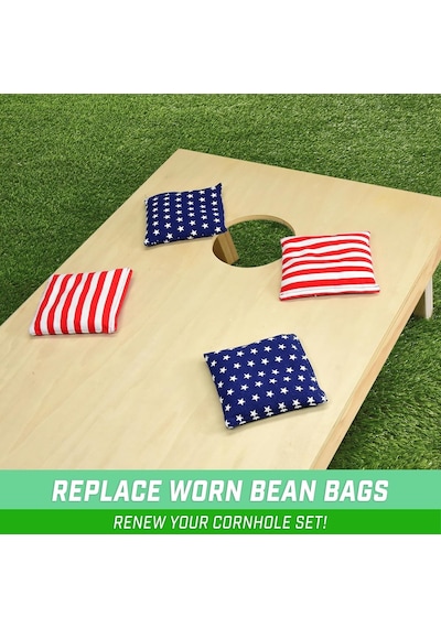 Gosports Cornhole Armut Koltuk Seti, Resmi Yönetmelik 8 Dört Mevsim Çuvalı Amerika Yıldızları Ve Çizgileri Diğer