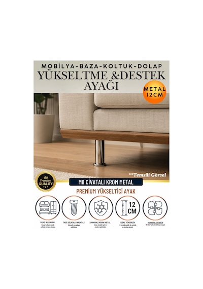 2'li Set 1 Adet Ayak Ve Aparat 12 Cm M8 Vidalı Metal Krom Ayak Mobilya Ayağı Baza Ayağı Kanepe Ayağı Koltuk Ayağı Yatak Ayağı Yükseltme Ayağı Dolap Ayak Sehpa Sandık Ayakları Değişim Destek Ayağı Gümüş Gümüş 2'li Set 1 Adet Ayak Ve Aparat 12 Cm M8 Vidalı Metal Krom Ayak Mobilya Ayağı Baza Ayağı Kanepe Ayağı Koltuk Ayağı Yatak Ayağı Yükseltme Ayağı Dolap Ayak Sehpa Sandık Ayakları Değişim Destek Ayağı Gümüş Gümüş