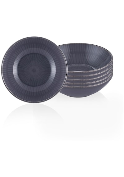 The Mia Noon Kase 6lı Set Gri 15 Cm