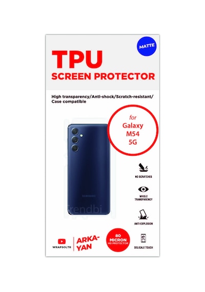 Samsung Galaxy Uyumlu M54 5g Mat Arka Ve Yan Kaplama Koruyucu Hd Film