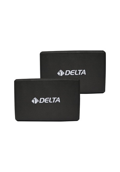 Delta Çiftli Yoga Blok - 2 Adet Yoga Block - Eva Yoga Bloğu Seti-Siyah