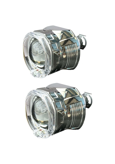 2.5 İnç Kare Angellı Bi-xenon Mercek Beyaz Angel + Rgb Şeytan Göz