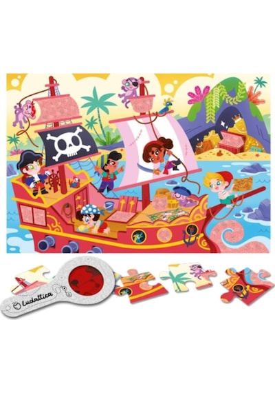 Gizemli Puzzle - Korsan Canlı Renkler