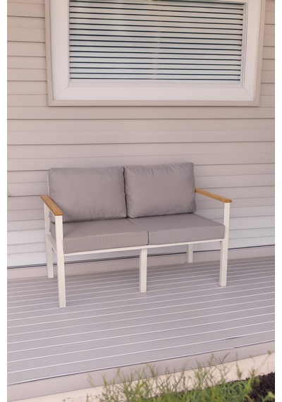 Neokas Balkon Mobilyası, Bahçe Takımı, 1 İkili Koltuk, Kafe Koltuğu, Bekleme Alanı Koltuğu Beyaz Neokas Balkon Mobilyası, Bahçe Takımı, 1 İkili Koltuk, Kafe Koltuğu, Bekleme Alanı Koltuğu Beyaz