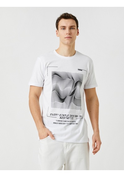 Koton Slogan Baskılı Tişört Geometrik Detaylı Bisiklet Yaka Dar Kesim Beyaz 3Sam10035Hk 3Sam10035Hk000 Beyaz Koton Slogan Baskılı Tişört Geometrik Detaylı Bisiklet Yaka Dar Kesim Beyaz 3Sam10035Hk 3Sam10035Hk000 Beyaz