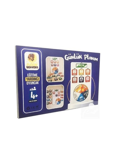 Günlük Planım Ahşap Eğitici Oyuncak 4+ Yaş