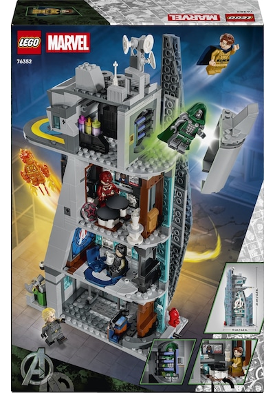 LEGO® ǀ Marvel Avengers: Doomsday Yeni Avengers Kulesi 76352 - 12 Yaş Üzeri için 6 Minifigür İçeren Oyuncak Yapım Seti (954 Parça)