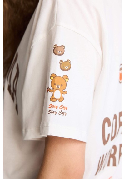 Defacto Rilakkuma Oversıze Bisiklet Yaka Baskılı Kısa Kollu Tişört H0262ax26smwt32 Beyaz-wt32 Defacto Rilakkuma Oversıze Bisiklet Yaka Baskılı Kısa Kollu Tişört H0262ax26smwt32 Beyaz-wt32