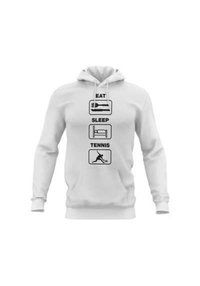 Pisa Art Unisex Beyaz Kapüşonlu Sweatshirt Hrmsw1007 Beyaz