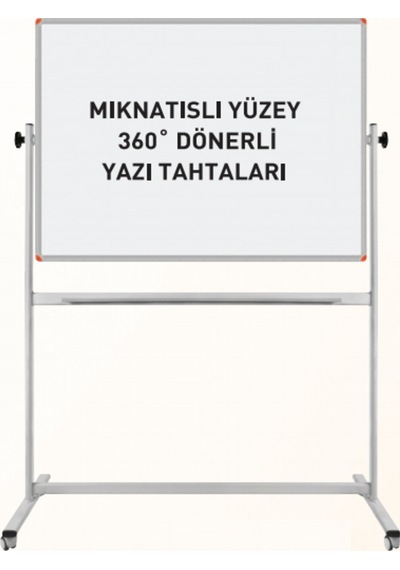 Mıknatıslı Yüzey 360° Dönerli Yazı Tahtası
