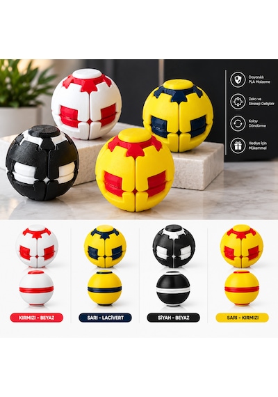 3d Baskı Spinball Döner Stres Topu Mekanik