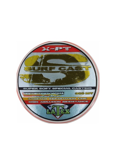 Latex Surf Cast 300M Super Soft Uzak Atış Misinası Turuncu