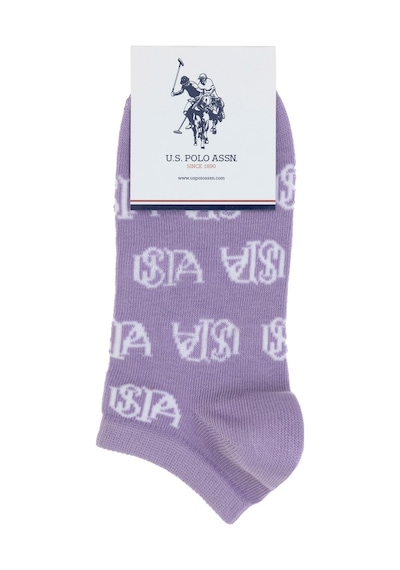 U.S. Polo Assn. U.s. Polo Assn. Kadın 2'lü Patik Çorap Yelp Lila