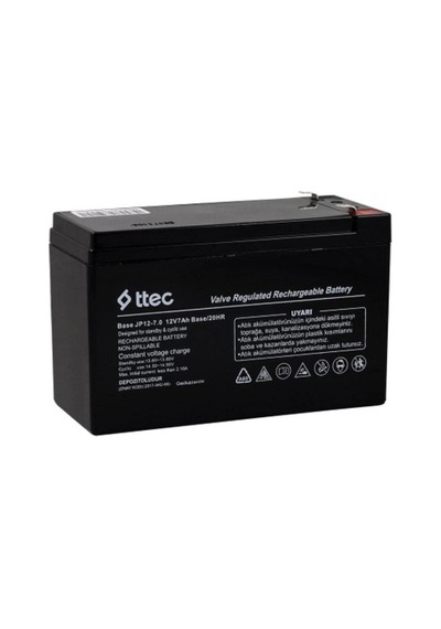Ttec 12v 7 Ah Base Kuru Bakımsız Akü