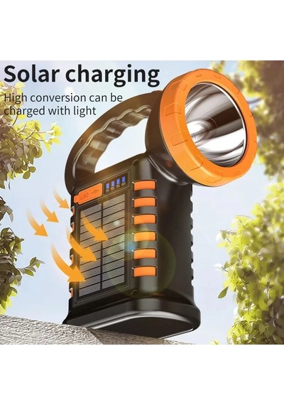 Jenerik Wison Ws-4343 Çok Fonksiyonlu Powerbanklı Solar Şarjlı Kamp Lambası Çok Renkli