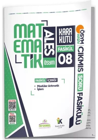 2026 Ales Matematik Kara Kutu Akademik 8.fasikül Ösym Çıkmış Soru İşlem Ve Modüler Aritmetik Fasikülü
