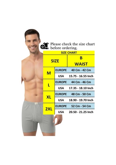 Uniquetrenders Erkek %100 Pamuklu 6'lı Süprem Kumaş Penye Boxer Beyaz
