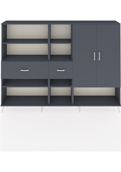 Arges Dolap 10 Raflı 2 Çekmeceli 2 Kapaklı 220x30x163 Antrasit-an Antrasit-antrasit Arges Dolap 10 Raflı 2 Çekmeceli 2 Kapaklı 220x30x163 Antrasit-an Antrasit-antrasit