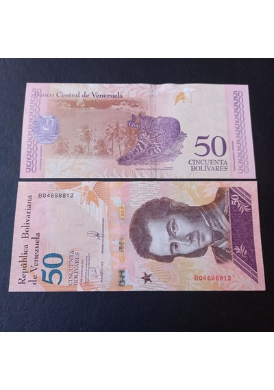 Escoines 3996368f560a5a5174 2018 Venezuela 50 Bolivar Çil
