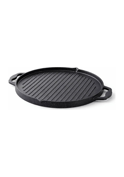 Riva Elite Çift Taraflı Döküm Tava 34cm Siyah