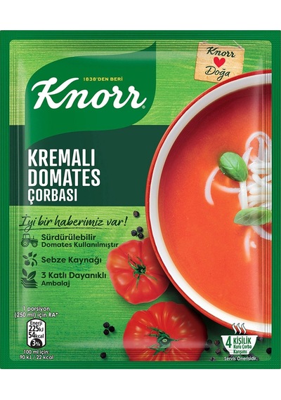 Knorr Kremalı Domates Çorbası 10 x 69 G