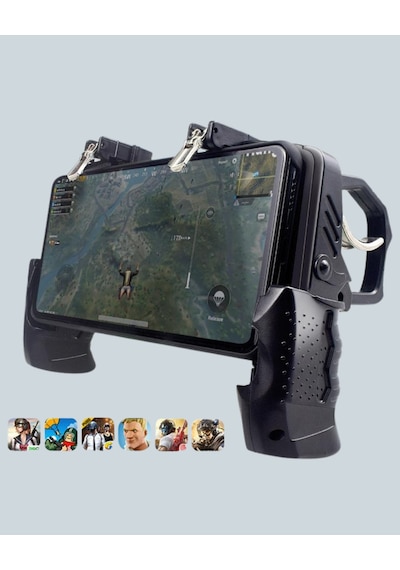 Mobil Fps Oyunlar İçin Dört Parmak Uyumlu Gamepad -