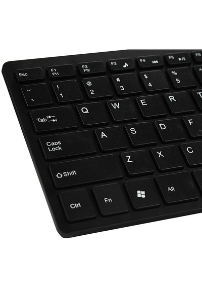 Yeni Siyah İnce Klavye Usb Bilgisayar Mini Klavye Kablosuz Değil Pc