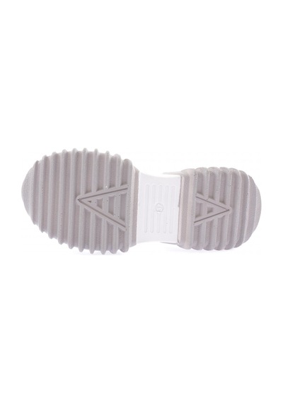 Dgn Z3 23y Kadin Mega Kalin Taban Silver Taşli Sneakers Ayakkabi Gri