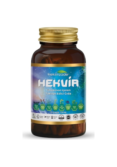 Hekimzade Hekvir Çörek Otu Yağı İçeren Takviye Edici Gıda 750mg 45 Kapsül