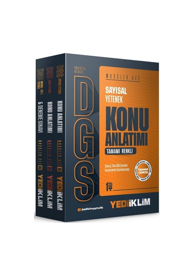 Yediiklim 2027 Dgs Prestij Konu Anlatımlı Modüler Set
