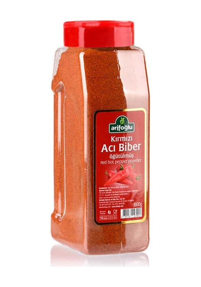 Arifoğlu Öğütülmüş Kırmızı Acı Biber Pet 600 G