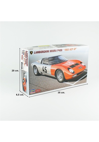 Hasegawa 20683 1/24 Ölçek, Lamborghini Miura P400 1968 Acp Gp, Limited Edition Yarış Aracı Plastik Model Kiti