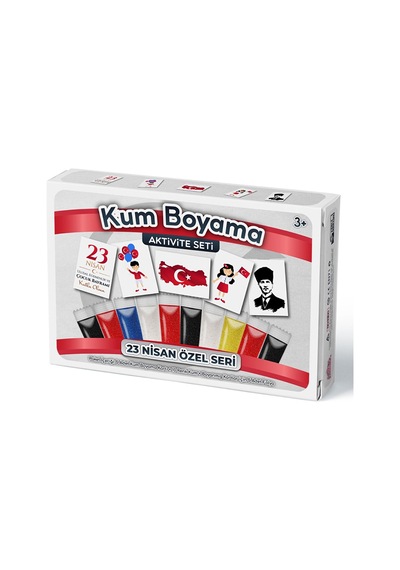 23 Nisan Özel Kum Boyama Aktivite Seti 5'Li